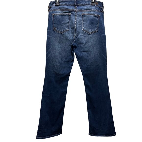 Kut From The Kloth Baby Bootcut Jeans Size 10S Dark Wash Denim - Picture 2 of 9